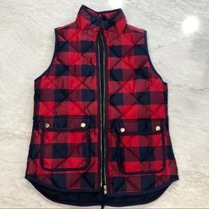 J. Crew Women’s Plaid Quilted Vest